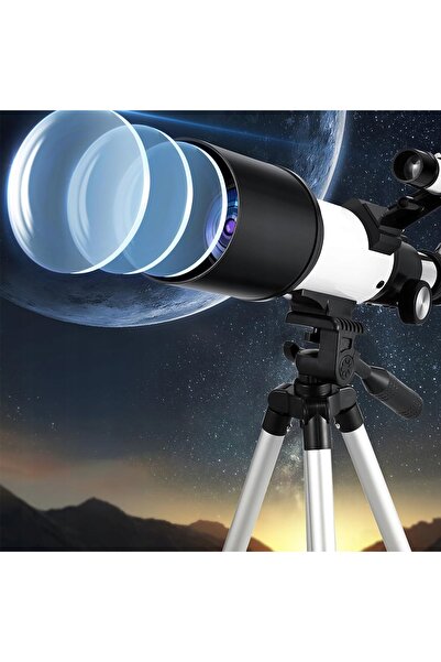 NO BRAND Telescop astronomic 70mm 400mm portabil de călătorie pentru copii și...