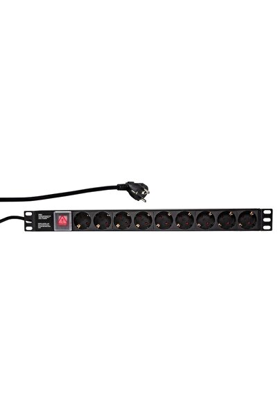 LogiLink Prelungitor pentru dulapuri Pdu9C02 19 " 16A PDU 9x Schuko 2m Negru