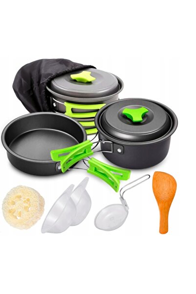 NO BRAND Set de vase de gătit pentru camping/turism