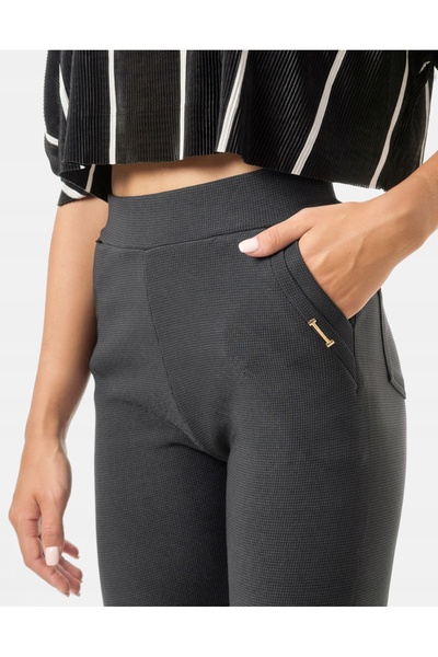 NO BRAND Pantaloni călduroși eleganți de damă, căptușiți cu fleece 922-01 R 3XL