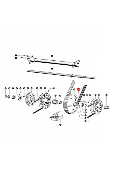 NO BRAND Curea trapezoidală compusă 1424350 Gates Claas
