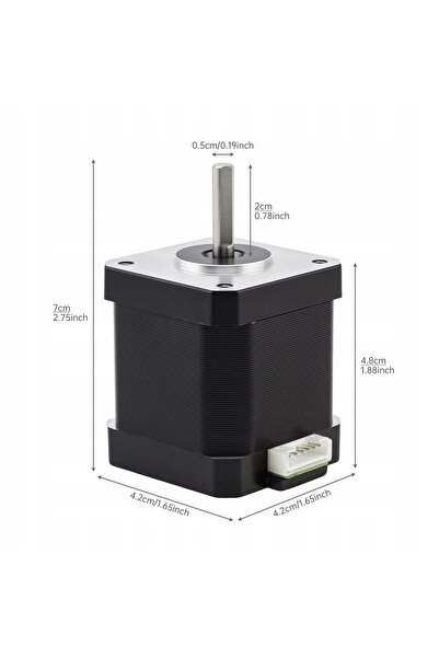 NO BRAND Motor pas cu pas bipolar Nema 17 pentru CNC / imprimantă 3D DIY cu c...