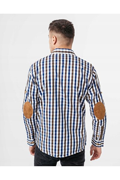 NO BRAND Cămașă elegantă formală de bărbați din bumbac cu mânecă lungă La Mar...