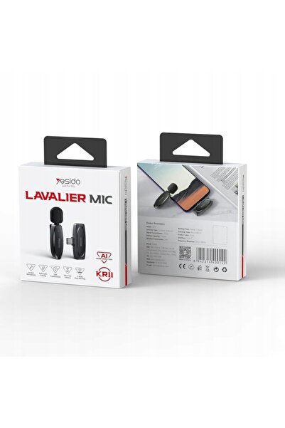 NO BRAND Microfon lavalieră wireless USB-C Yesido Kr11 cu clemă pentru înregi...