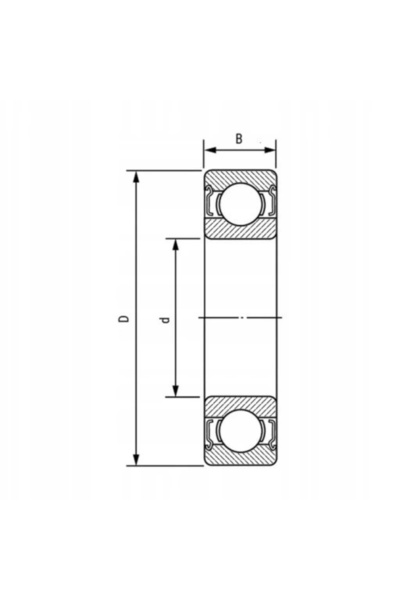 NO BRAND Rulment cu bile cu canelură adâncă 45x75x16 mm INA/FAG