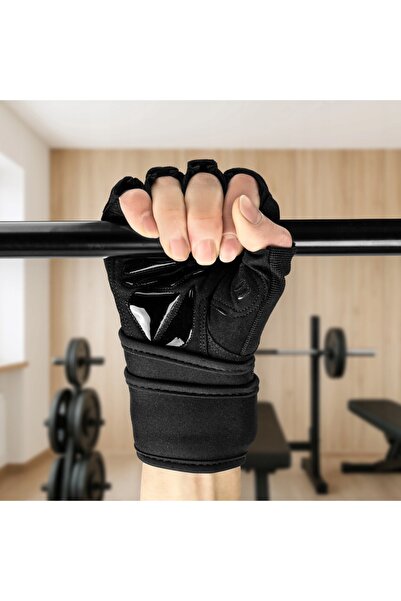 NO BRAND Mănuși de antrenament pentru sală, mănuși sport, cu bandă Velcro, Pro