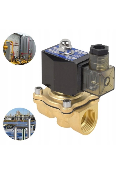 NO BRAND G3/4 " Electrovalvă electromagnetică din alamă moale 220V NC 0-10Mpa