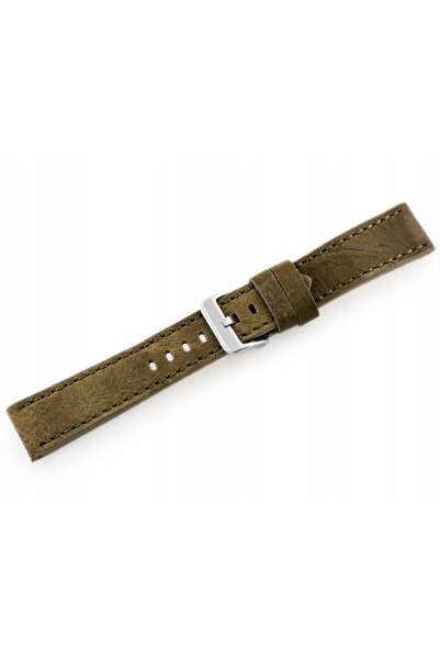 NO BRAND Curea de ceas W48 Premium Olive - 22mm