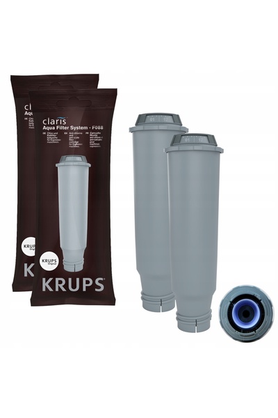 NO BRAND Filtre de apă pentru aparatele de cafea Krups 2X_FW04KR, de culoare gri
