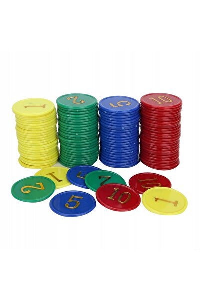 NO BRAND Jetoane din plastic 38x3mm, 160 bucăți PC-ul verifică starea jocului.