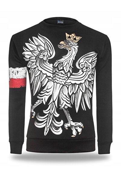 NO BRAND Hanorac Polonia Vultur Patriotic în negru r 3XL