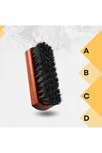 NO BRAND Set 5 în 1: pastă neagră pentru pantofi Shoe Wax, cu perii și șervețele