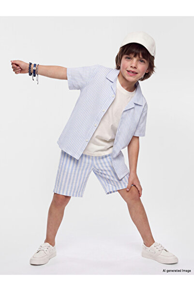 LC Waikiki Sparkling Choices by Shining Store Striped Boys' Pajama Bottoms wi...