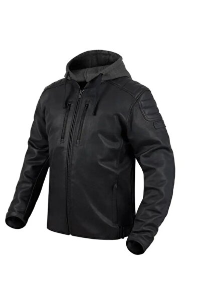 NO BRAND Geacă de piele Rebelhorn Impala Neagră 3XL
