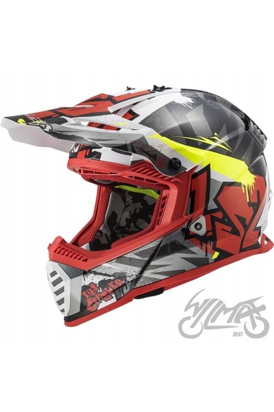 NO BRAND Casca copii Ls2 Mx437 Fast II Mini Crusher Bl.H-V Omologare 22.06