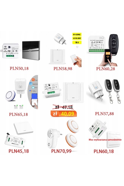NO BRAND Priză inteligentă wireless AC 230V 16A + 2 Telecomenzi RF