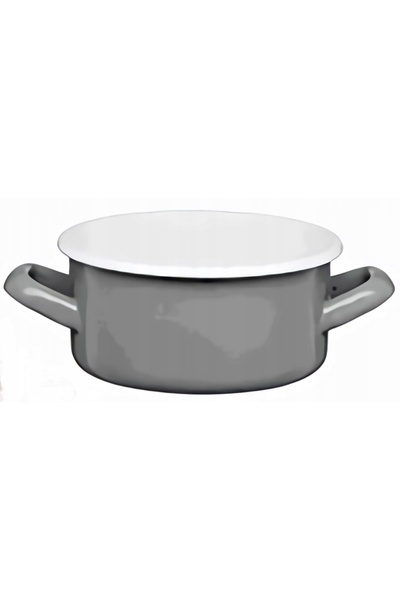 NO BRAND Platou emailat Plain Gordon 22cm/4,0L Gri