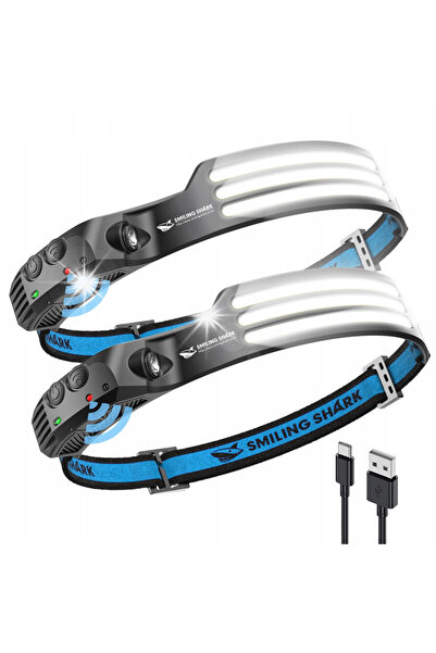 NO BRAND Smiling Shark Td-0123 2 bucăți Lanternă super puternică