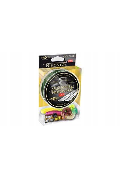 NO BRAND Fir împletit Mikado Nihonto Octa 0.18mm 150m 16,40kg verde 1 buc.
