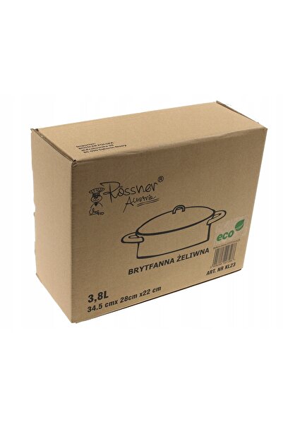 NO BRAND Oală de supă din fontă 27cm 3.8l pentru cuptor, inducție, gaz