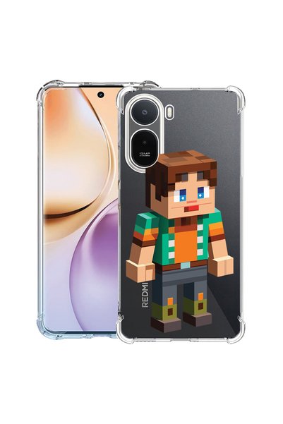 bestcase ®   Husă Antișoc pentru Xiaomi Redmi A7 Pro, Personaj Minecraft, 314...