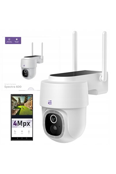 NO BRAND Cameră Wifi Solară Rotativă de Exterior cu Viziune Nocturnă FHD IP65...