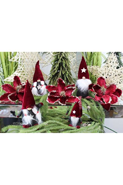 NO BRAND Decorațiune de Crăciun Con de catifea pentru brad H47 Decodomi