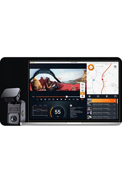 VANTRUE E360 ACE LTE 3 canale (față, interior, spate) 5.2K + 2.7K Cameră auto...
