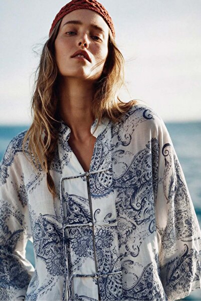 Suziş Green Tie-Dye Oversize Shirt 5119