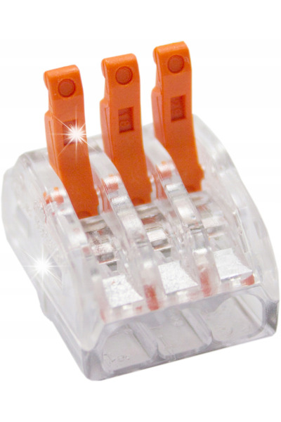 Trytyt Conector de cablu cu fixare rapidă, cu 3 căi, 50 bucăți