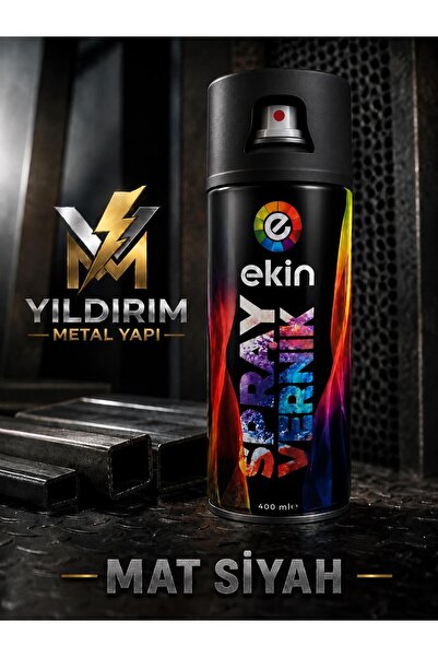 EKİN SPREY BOYA MAT SİYAH 400 ML