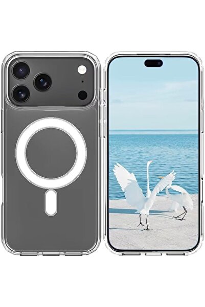 TERRION Clear Slim Magnetic Case for iPhone 17 Pro Max – Transparent Case wit...