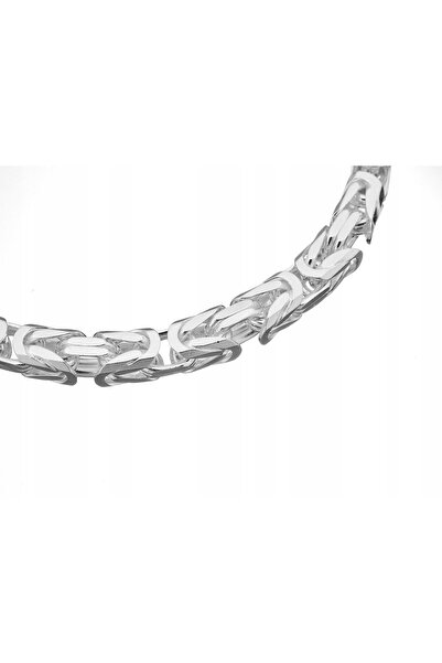 NO BRAND Brățară de argint tip byzantin rege 21cm 5.8mm