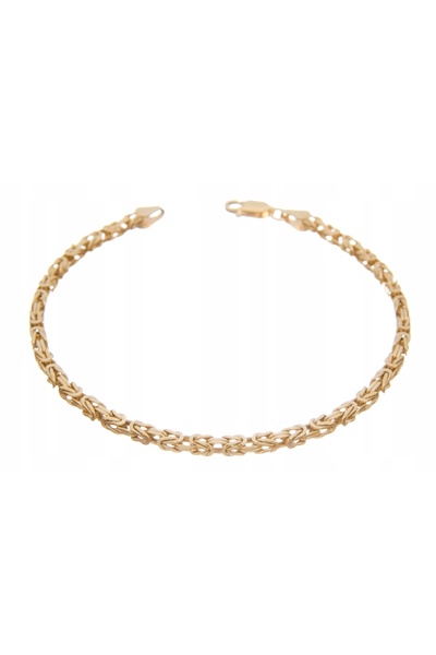 NO BRAND Brățară bizantină regală din argint 18cm 2,8mm