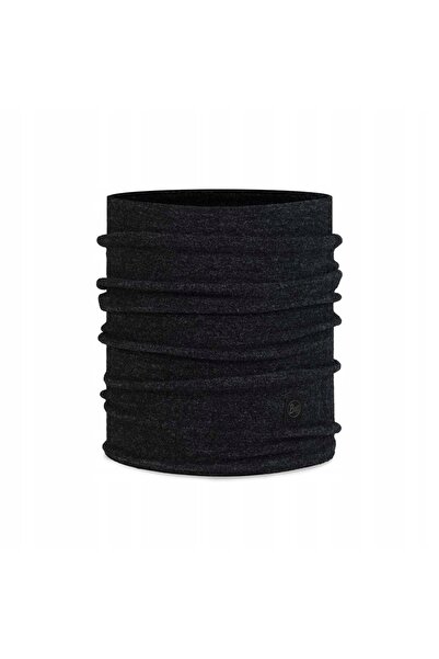 Buff Șal multifuncțional din fleece merino - Negru uni