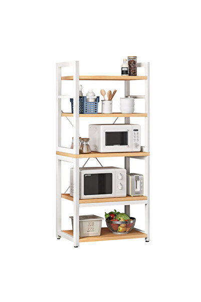 ArteLibre Ράφι Κουζίνας BOAR /Λευκό MDF/Μέταλλο 60x36x150εκ.