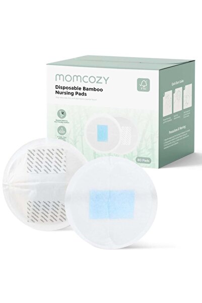 Momcozy Επιθέματα στήθους από μπαμπού, συσκευασία 80 τεμαχίων