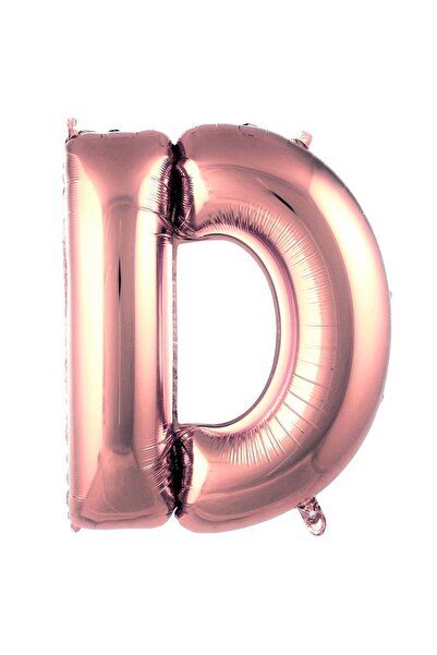 Parti Dükkanı 40 Inch 100 cm Rose Gold Letter D Foil Balloon Helium Compatibl...