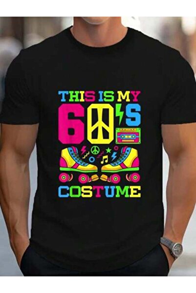 799 100% Cotton Costume 1960s Theme Party Outfit Sixties Fashion 60s T-Shirt ...