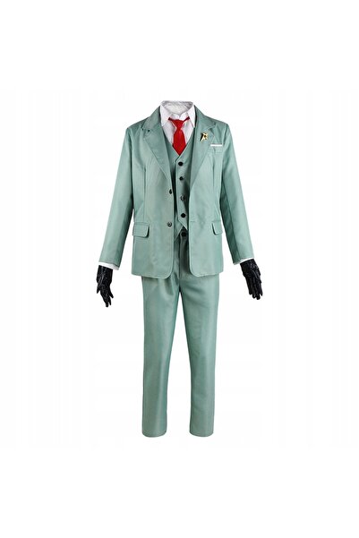 NO BRAND Costum cosplay Loid Forger Spy X Family, set anime, perucă L 170 176