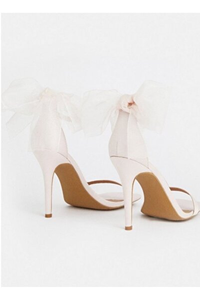 NO BRAND Sandale clasice roz cu toc stiletto și fundă Coast 37