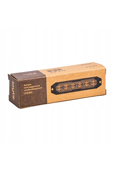 NO BRAND Lampă de avertizare portocalie stroboscopică 6 LED-uri 12V 24V Laytz...