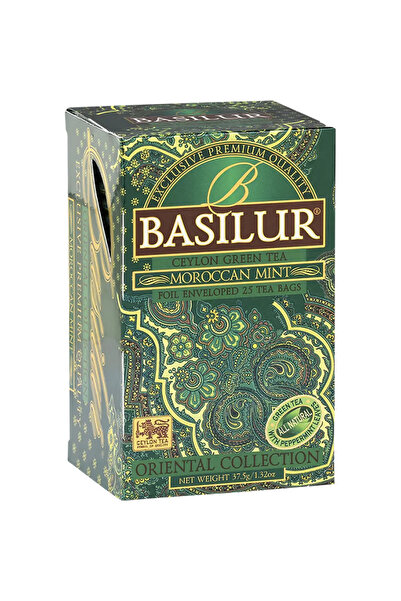Basilur Ceai verde ceylon Moroccan Mint "Oriental Collection", fără aditivi, ...
