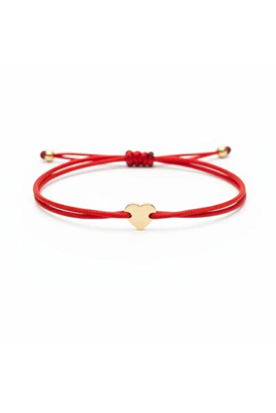 OEM Bracelet with cord and Full Heart symbol made of 14K Gold
