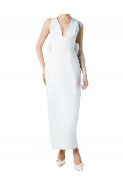 NO BRAND Rochie de mireasă maxi, culoarea fildeșului, cu bretele, Coast 40