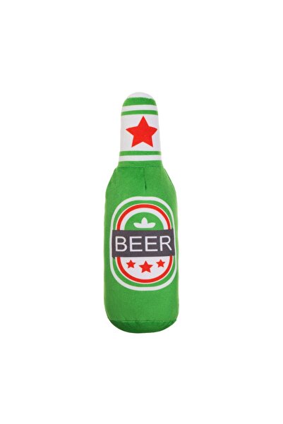 OEM Jucărie de Plus Sticla de Bere Verde pentru Câini 24 cm
