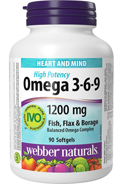webber naturals OMEGA 3-6-9 1200MG 90SG