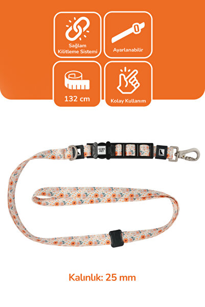 GOBYPET Köpekler İçin Dayanıklı Ve Güvenli, Desenli Eller Serbest Gezdirme Ta...