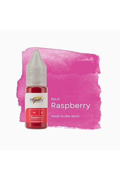 HANAFY Raspberry No6 Kalıcı Makyaj Pigmenti Dudak - 10ml