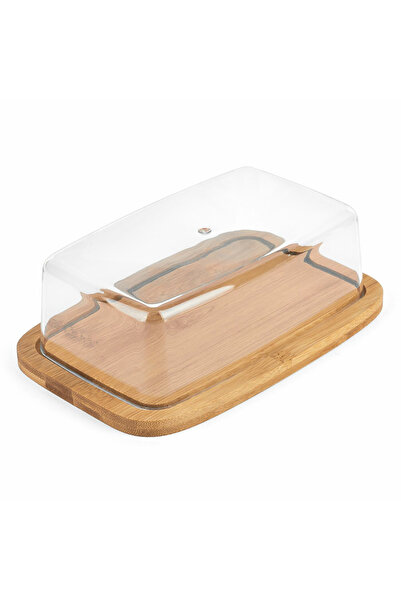 Other Placă dreptunghiulară din bambus cu capac 19x12.5x1cm/16.8x10.3x5.2cm